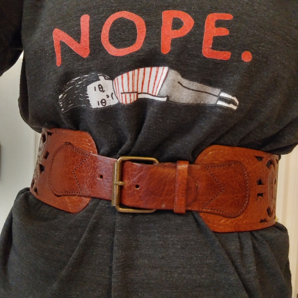 Morracan leather corset belt